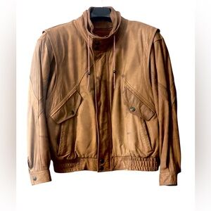 Leather Jacket with Zip-Out Lining and Thinsulate Thermal Insulation